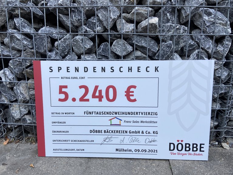 Die große Spendensumme sorgt für große Freude.