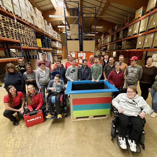 Das engagierte Hilti-Team unterstützt das Franz Sales Haus in verschiedenen Bereichen.