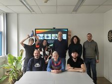 Die Gruppe hatte viel Spaß bei dem Gemeinschafts-Projekt.