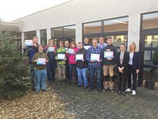 Sicherheit ist in den Werkstätten ein wichtiges Thema! Nach der Fortbildung zur/m Sicherheitsbeauftragten gab es für die Teilnehmer ein Zertifikat.