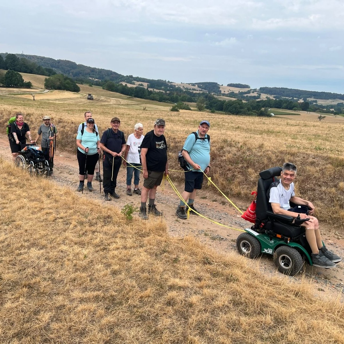 Pilger auf dem Camino Incluso