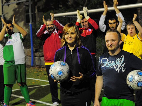 Fußballmannschaft im Sportzentrum Ruhr