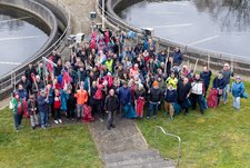 An der Kläranlage in Essen-Kupferdreh startete die große Sammelaktion. Foto: Ruhrverband