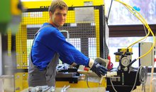 Metallbearbeitung an der Maschine