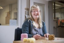 Teilnehmerin des Berufsbildungsbereichs