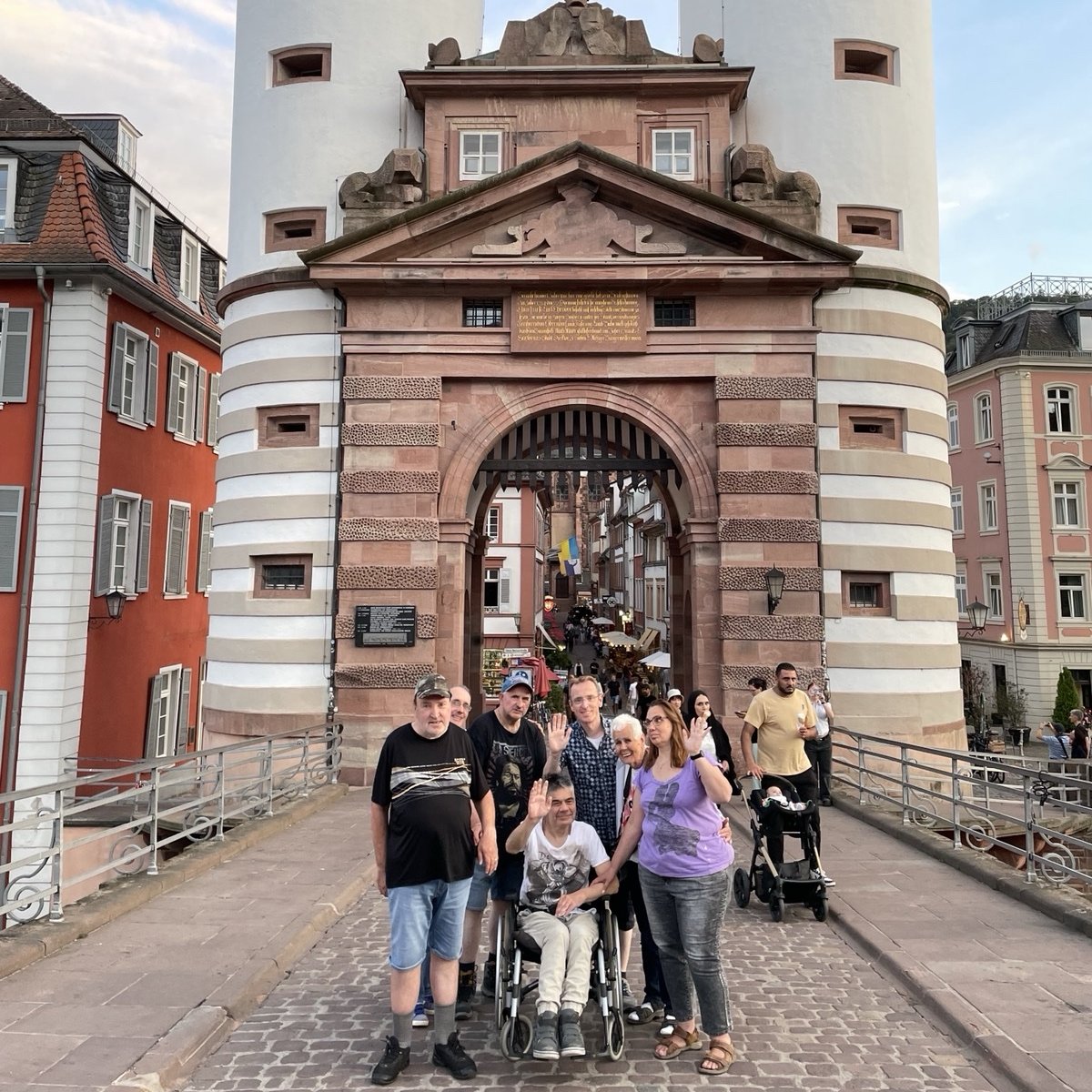 Gruppenbild der Pilger in Heidelberg 