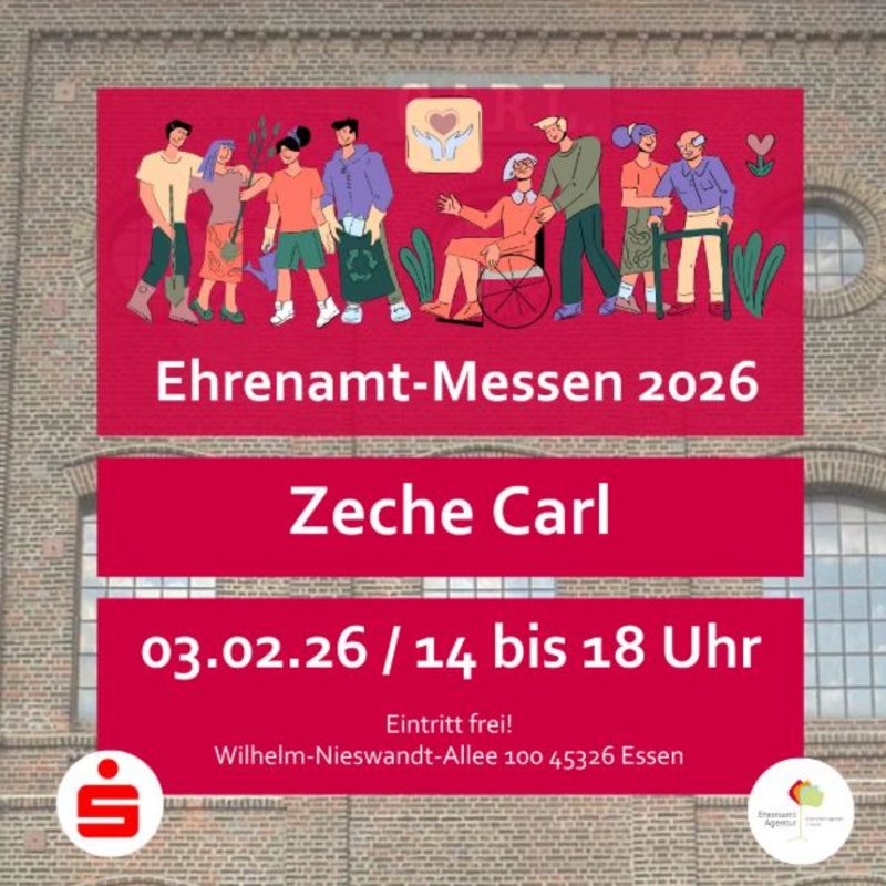 Plakat zur Ehrenamt-Messe am 3.2.2026