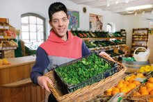 Mitarbeiter auf dem Bauernhof Klosterberghof