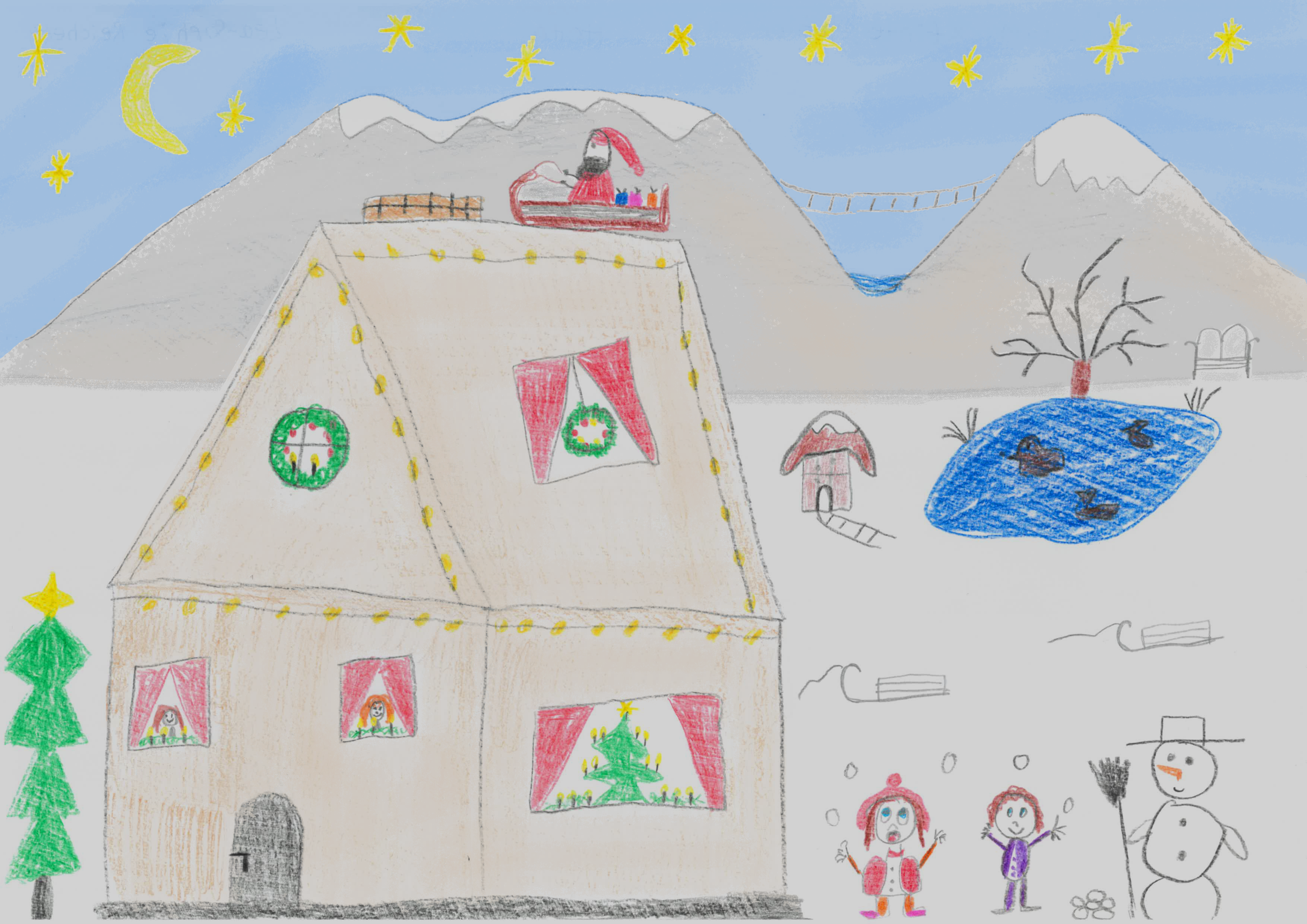 Wintermotiv von der FSH-Weihnachtskarte